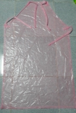 Tạp dề nhựa hồng hinh1